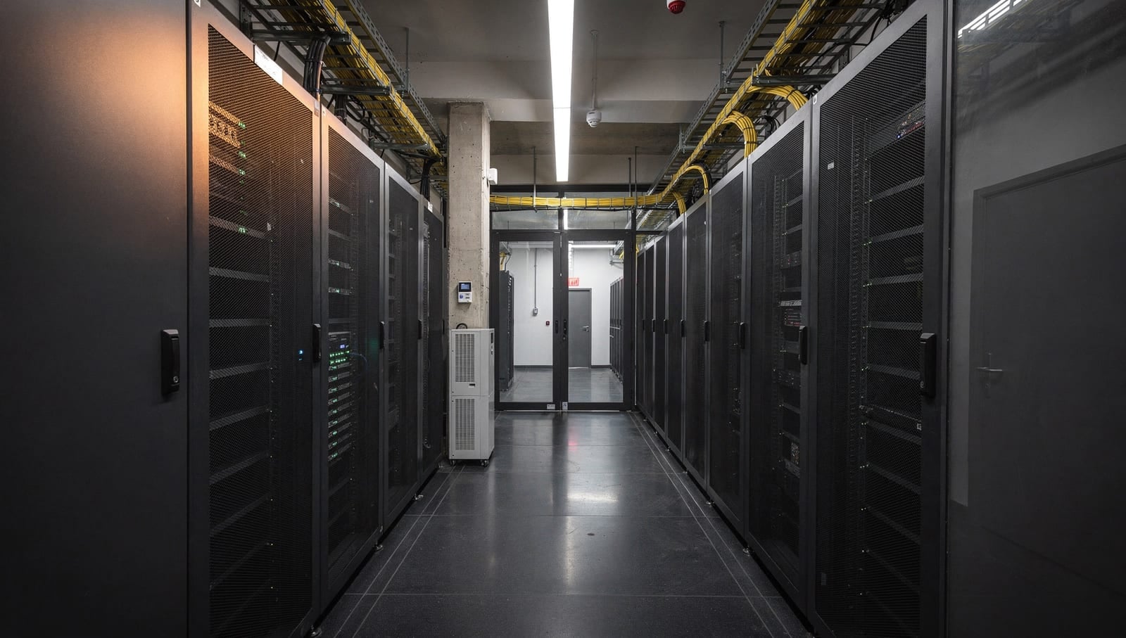 Aufgeraeumter, dokumentierter Serverraum als Ergebnis der Zusammenarbeit